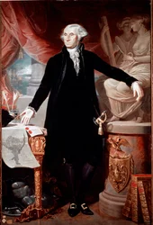 Retrato del Presidente de los Estados Unidos George Washington (1732-1799)