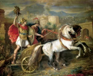 Aquiles con el cuerpo de Héctor