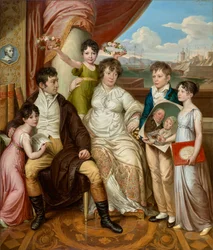 La familia del mayorista Johann Christian Edler von Bruchmann