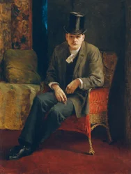 Autorretrato con sombrero de copa