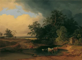 Au paisaje en el estado de ánimo de la tarde