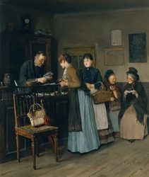 Hermanas loteras, c.1888 (óleo sobre tabla)