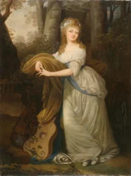 Retrato de Krystyna Magdalena Radziwiłłówna (1776-1796), hija de Michał Hieronim Radziwiłł
