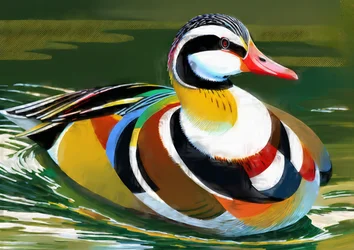 Animales: pato mandarín 2