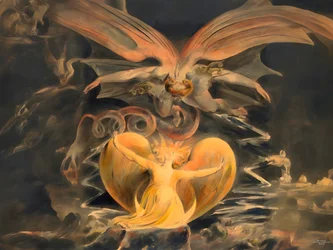 JJM-recreate_Blake-W_El gran dragón rojo y la mujer vestida de sol