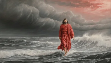Jesús_caminando por el lago_01_E
