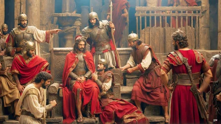 Jesús_burlado y apaleado por soldados romanos_04