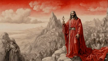 Jesús_fue mostrado todos los reinos del mundo por el diablo en una montaña-adorame_01