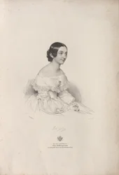 Retrato de la cantante de ópera Rita Gabussi 1810-1891, 1840