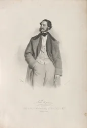 Retrato del bailarín, coreógrafo y maestro de ballet Paul Taglioni 1808-1884, 1856