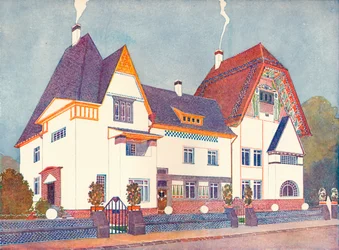 Casa en Darmstadt, diseñada por el Profesor Joseph Olbrich