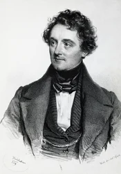 Retrato de Johann Nepomuk Eduard Ambrosius Nestroy