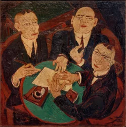 Tres comerciantes