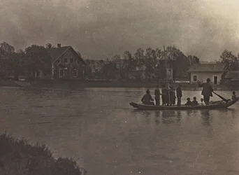 Barco en el río Drava