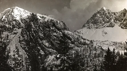 Zona de guerra en los Alpes
