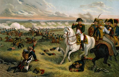 Historia. Francia. Primer Imperio Francés. Napoleón I en la batalla de Wagram