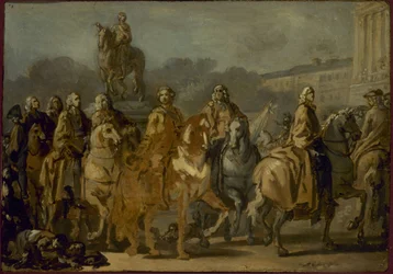 Inauguración de la estatua de Luis XV, en la plaza del mismo nombre, por el Ayuntamiento de París, 20 de junio
