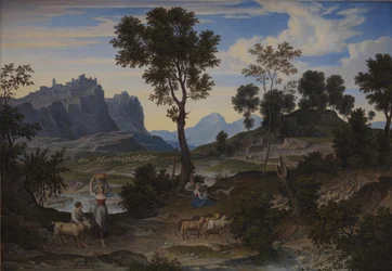 Paisaje de Civitella cerca de Olevano