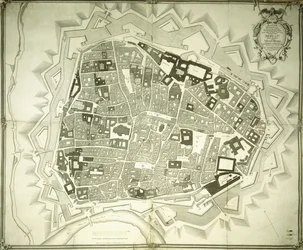 Un plano grabado de Viena, 1770