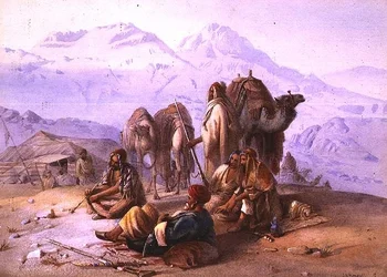 Un campamento árabe