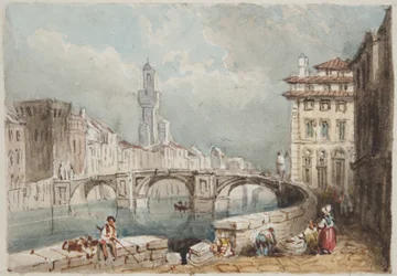Florencia, pegado en el Diario de un viaje por Suiza e Italia de Thomas Moody, 1822
