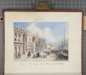 Venecia, pegado en el Diario de un viaje por Suiza e Italia de Thomas Moody, 1822