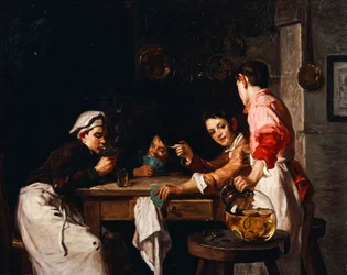Los jóvenes jugadores de cartas