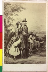 Emperador de Austria con su familia Francisco José I