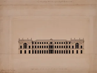 Fachada este de Langley Hall en Kent