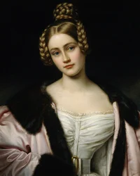 Retrato de Caroline Grafin Holnstein (1815-59)