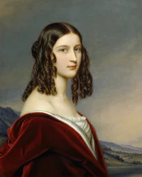 Retrato de Friederike Von Freiin Gumppenberg