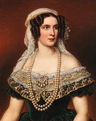 Retrato de la Reina Teresa de Baviera 1792-1854, 1855