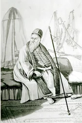 Retrato de Ali Pasha de Yannina, grabado por Robert Havell, 1822