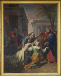 La Resurrección del hijo de la viuda de Naím. Nave de la Catedral de Sens