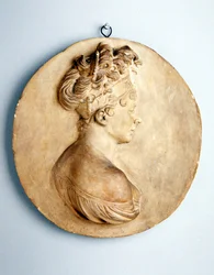 Relieve circular de Madame Recamier