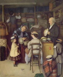 Comprando un sombrero nuevo, 1880