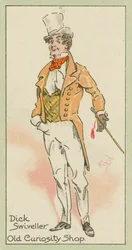 Dick Swiveller, Old Curiosity Shop (litografía en color)