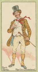 Mark Tapley, Martin Chuzzlewit (litografía en color)
