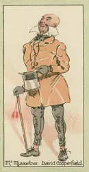 Mr Micawber, David Copperfield (litografía en color)