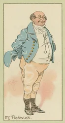 Mr Pickwick (litografía en color)