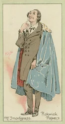 Mr Snodgrass, Pickwick Papers (litografía en color)