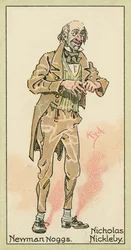 Newman Noggs, Nicholas Nickleby (litografía en color)