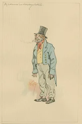 Un trabajador con ropa de fiesta, c.1920s