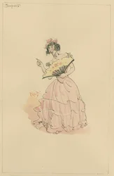 Cleopatra, o La Honorable Sra. Skewton, c.1920s