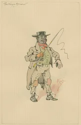 El cochero negro, c. década de 1920