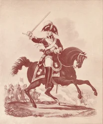 Oficial, 2º Regimiento de Guardias de Vida Período de Waterloo, 1812-1815