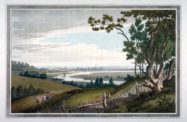 Vista de Abingdon desde Nuneham Park, Berkshire, 1793