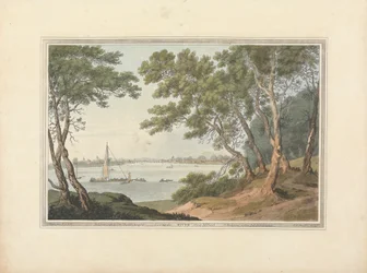 Vista río arriba desde Milbank