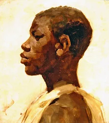 Cabeza de un hombre negro