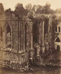Abadía de Fountains. El Refectorio y la Cocina, 1850s
